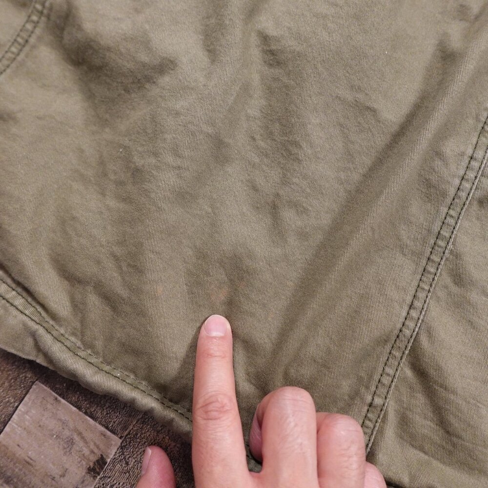 Hollister Jacket Women's extra small Army Green Waist Military Field Chore Coat - Picture 12 of 13